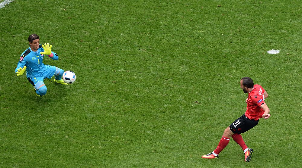 سويسرا تحقق فوزآ هامآ علي ألبانيا بهدف نظيف