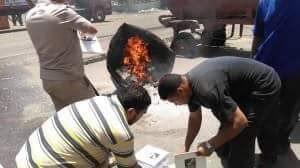 اعدام عدد من نسخ القرآن الكريم الناطق في بورسعيد