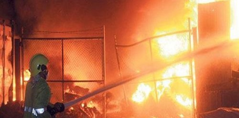 حريق هائل بعقار سكني بمدينة طنطا فجر اليوم الخميس