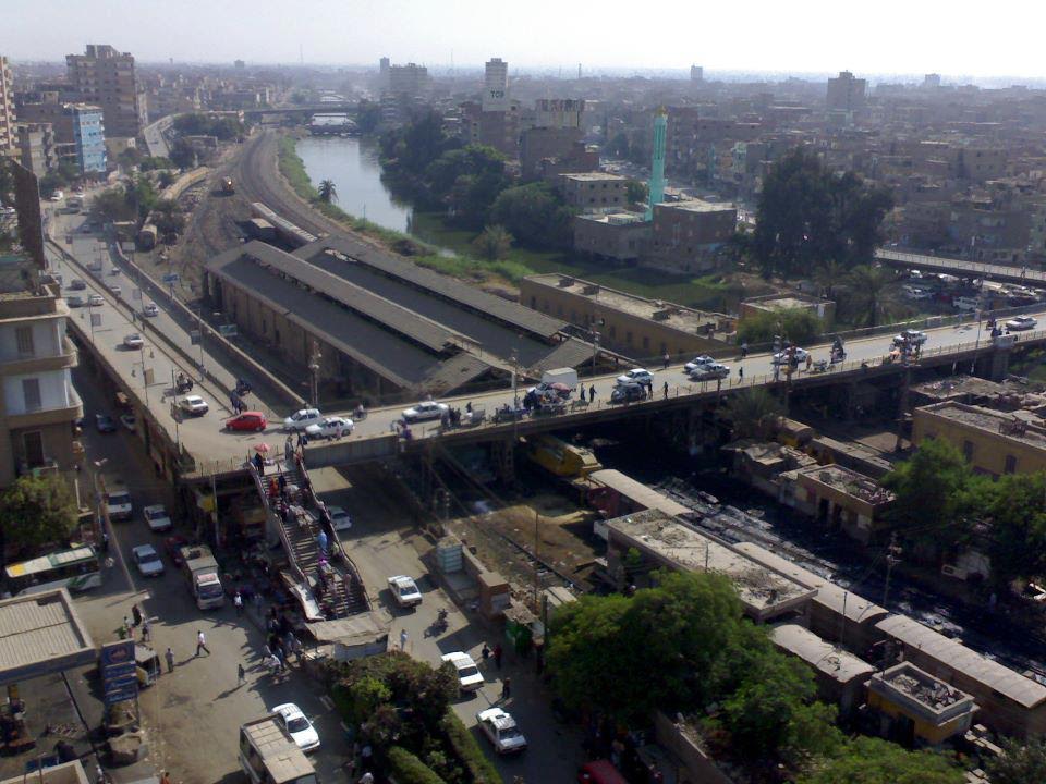 سرقة سور الكوبري العلوي بوسط مدينة المنيا خلال أجازة عيد الفطر