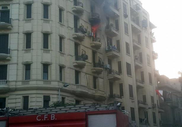 اندلاع حريق بعقار سكني في وسط القاهرة