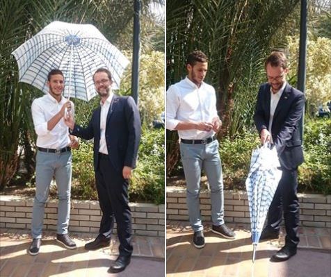 رمضان صبحي يحصل علي تأشيرة ألمانيا و «شمسية» هدية