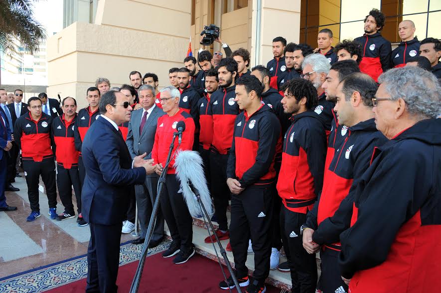 السيسي يعلق علي خسارة مصر أمام أوروجواي