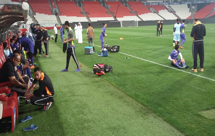 أيمن حفني يشارك في مران الزمالك الرئيسي بالإمارات