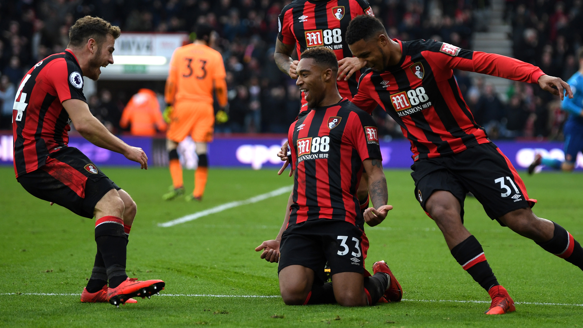 بورنموث يفوز علي أرسنال 2-1 في الدوري الإنجليزي