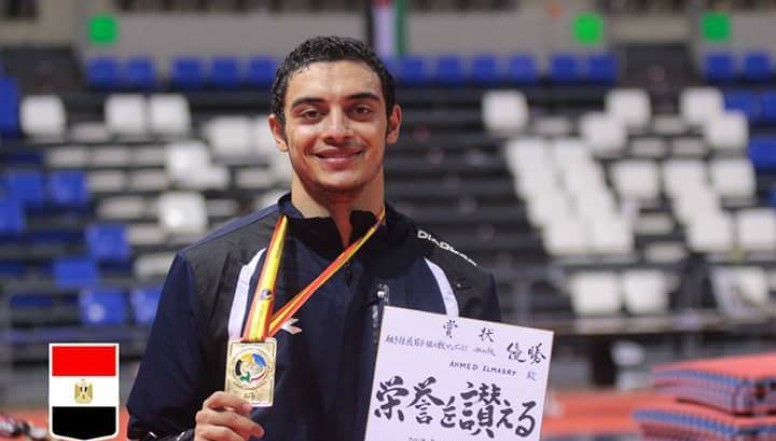 أحمد المصرى يحقق برونزية الدورى العالمى للكاراتيه