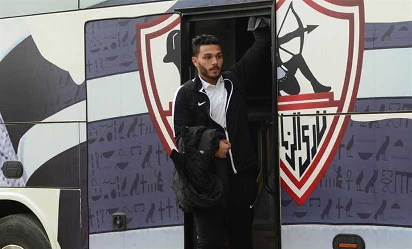 أوتوبيس الزمالك يصل إلي استاد السويس