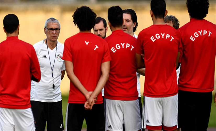 منتخب مصر يختتم تدريباته استعدادآ لمباراة كولومبيا غدآ