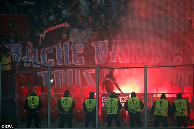 أحداث شغب تندلع خلال مباراة أتلتيك بلباو ومارسيليا