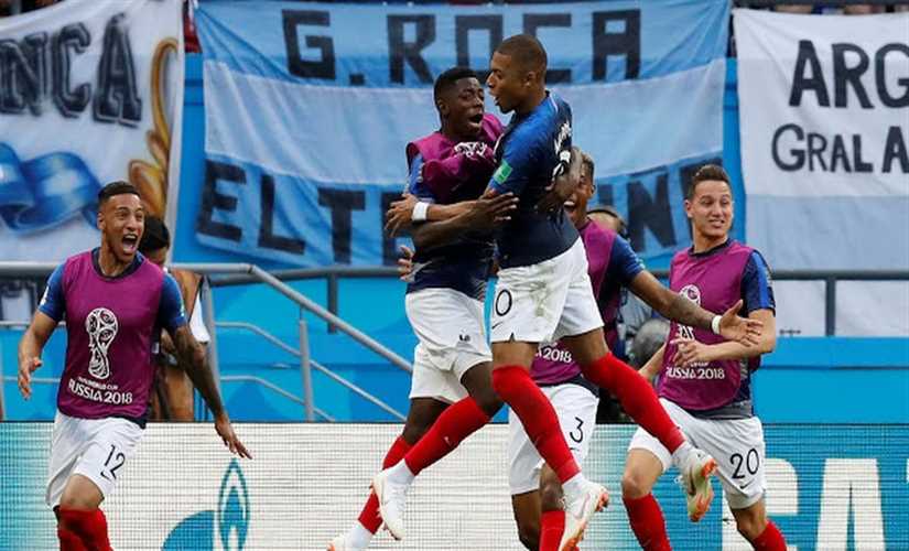 فرنسا تفوز علي الأرجنتين 4-3 وتتأهل لدور ال8 لكأس العالم