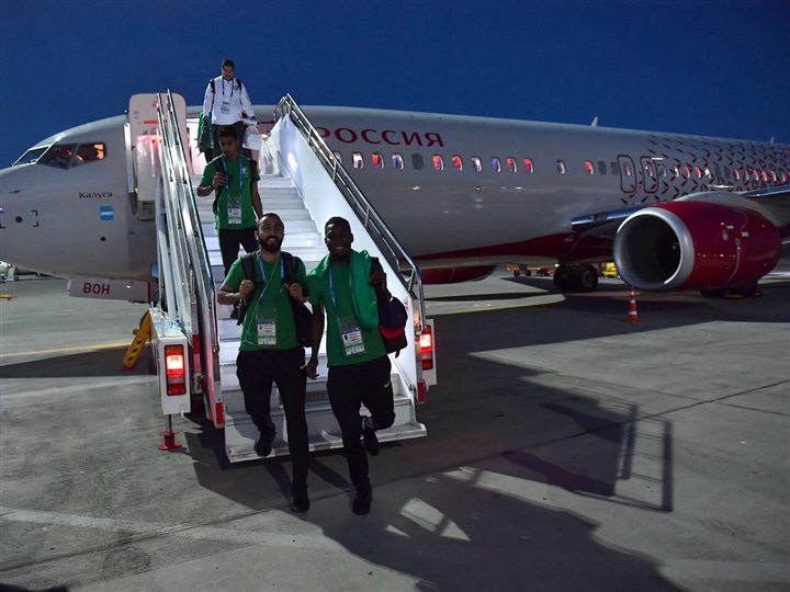 المنتخب السعودي يصل إلى فولجوجراد استعدادآ لمباراة مصر