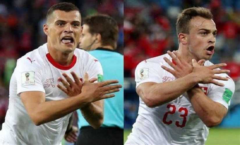 الفيفا يعاقب لاعبي سويسرا بسبب خلط الرياضة بالسياسة