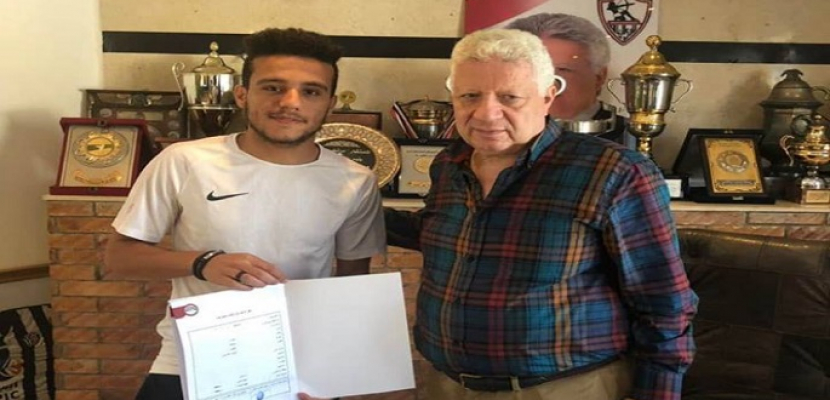 مصطفى فتحي يمدد عقده مع الزمالك لمدة 4 سنوات