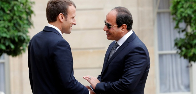 الرئيس الفرنسي يزور مصر اليوم