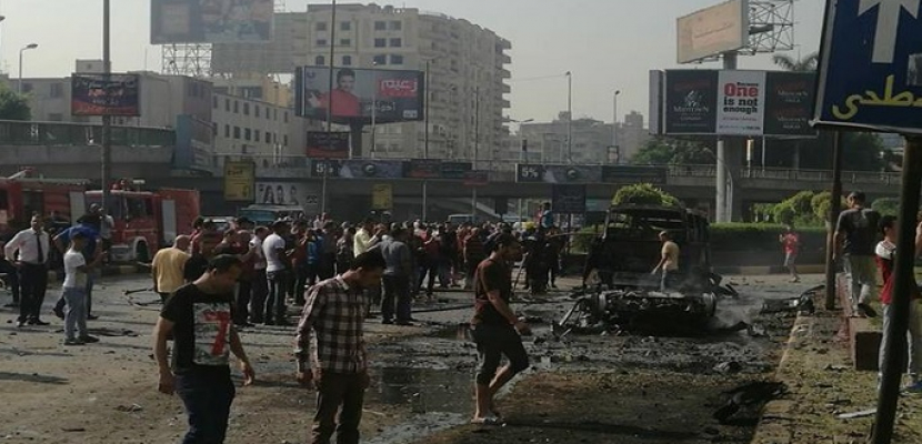 انفجار سيارة بمطلع كوبري أكتوبر صباح اليوم