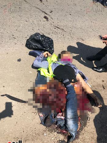 إرهابى يفجر نفسه أمام كنيسة العذراء بمسطرد
