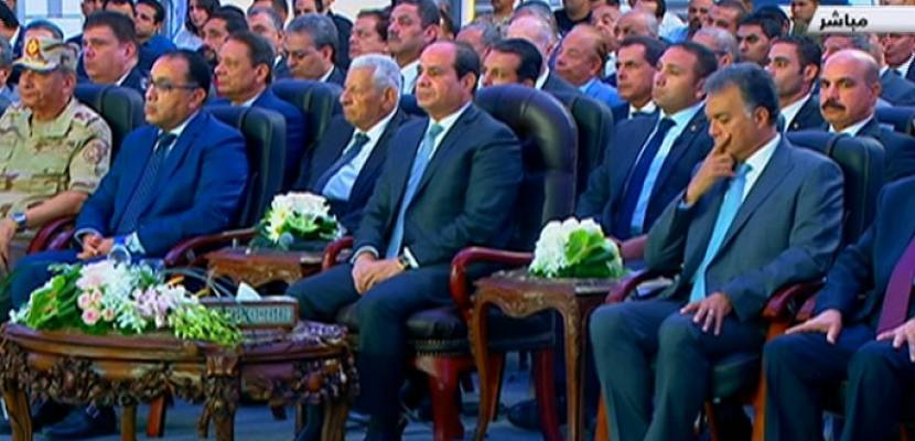 السيسي يشهد افتتاح المرحلة الأخيرة من مشروع الدائري الإقليمي ومحور طما