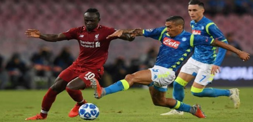 نابولي يفوز على ليفربول 2-0 في دوري أبطال أوروبا