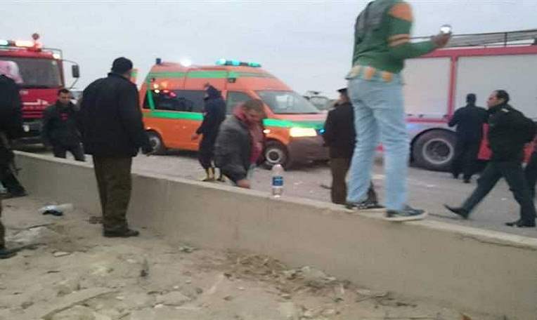 انقلاب أوتوبيس مدارس أعلى كوبرى الرحاب وإصابة 8 تلاميذ