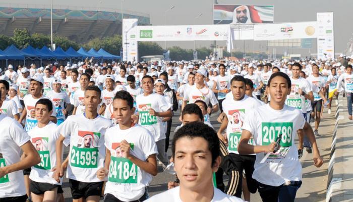إنطلاق ماراثون زايد الخيري بالإسماعيلية بحضور وزير الشباب والرياضة