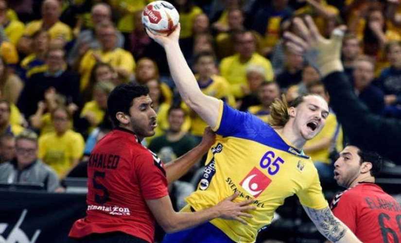 السويد تفوز علي مصر في كأس العالم لكرة اليد