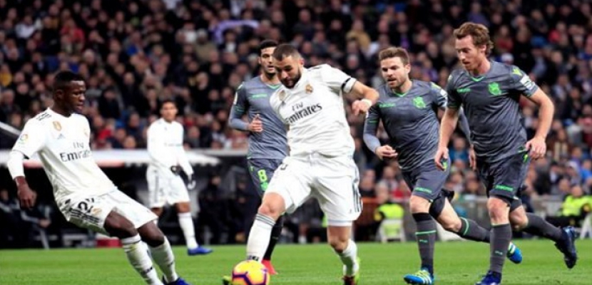 ريال مدريد يتعادل مع سوسيداد فى الدورى الإسبانى