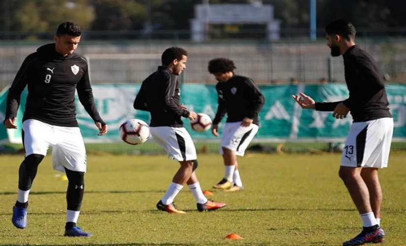 دوليو الزمالك يشاركون في التدريبات استعدادآ للجونة