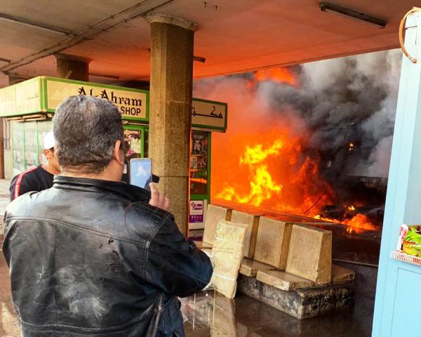 انفجار هائل بمحطة قطارات القاهرة