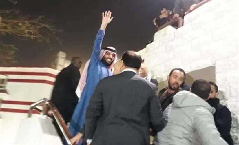 استقبال تركي آل الشيخ بالزغاريد في نادي الزمالك