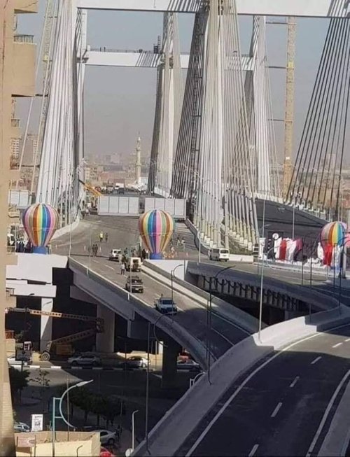 الرئيس السيسي يفتتح محور روض الفرج وكوبري تحيا مصر الملجم