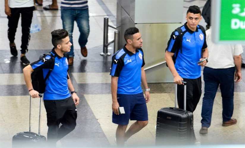 قنصل مصر في قبرص يستقبل بعثة الزمالك في المطار