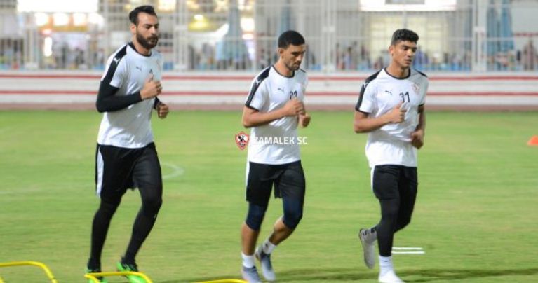 تدريبات قوية لحراس الزمالك في مران اليوم