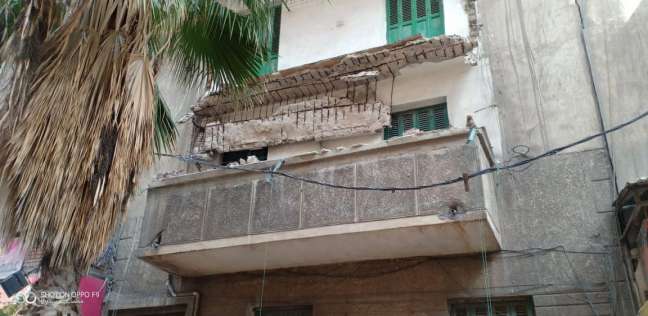 انهيار أجزاء من عقار بالإسكندرية دون وقوع إصابات
