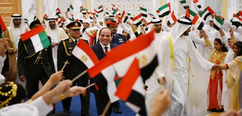 الرئيس السيسي يشيد بحفاوة الاستقبال والضيافة خلال زيارته للإمارات