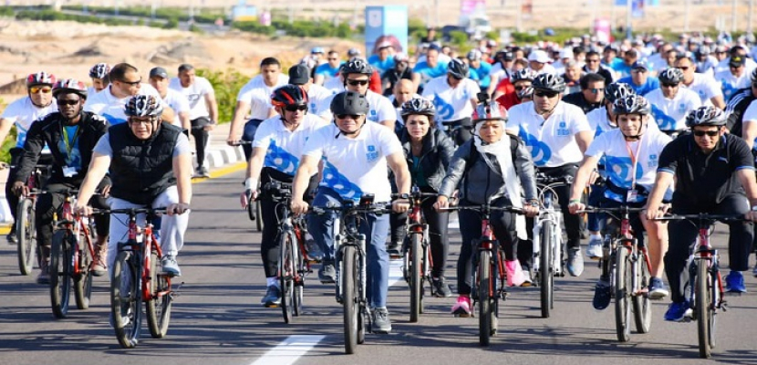 الرئيس السيسي يشارك في فاعليات ماراثون السلام مع شباب العالم