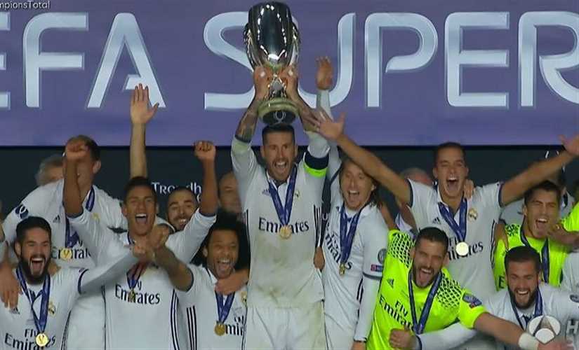 ريال مدريد يتوج بكأس السوبر الإسباني