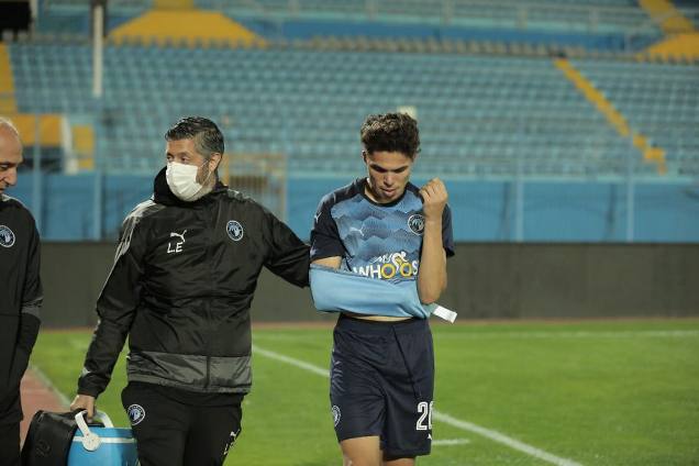 إصابة عمر جابر وعبد الله مجدي خلال ودية بيراميدز والمقاصة