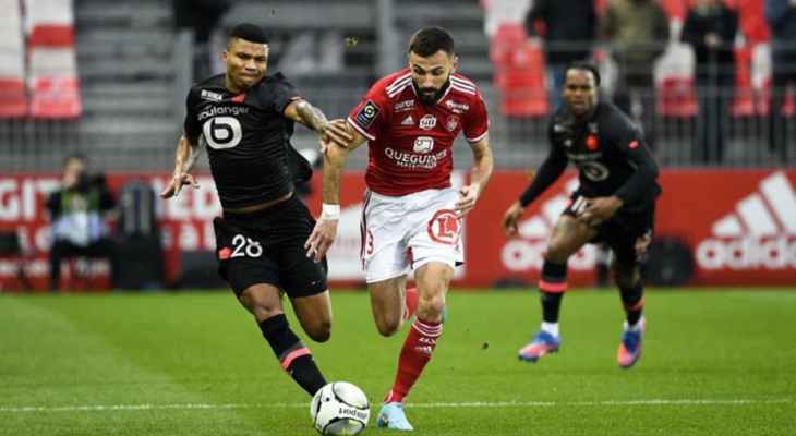 بريست يفوز علي ليل 2-0 في الدوري الفرنسي