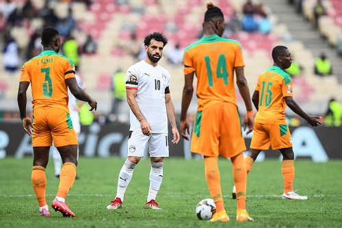 منتخب مصر يتعادل مع كوت ديفوار بدون أهداف في الشوط الأول