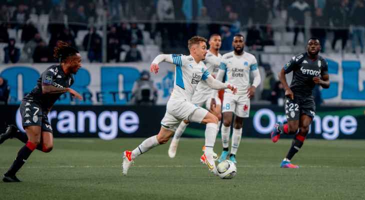 مارسيليا يفوز على موناكو 3-2 في الدوري الفرنسي
