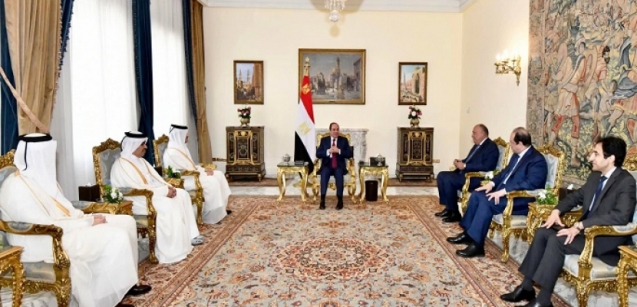 الرئيس السيسي يبحث مع وزير الخارجية القطري آخر التطورات الإقليمية