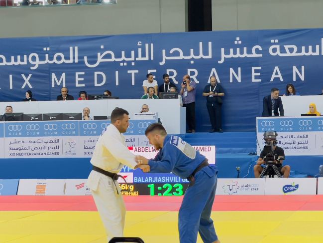 محمد عبد الجواد يتأهل لنصف نهائي الجودو في ألعاب البحر المتوسط