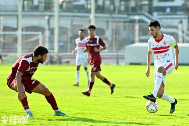 الزمالك يتعادل مع مصر المقاصة 1-1 في الشوط الأول