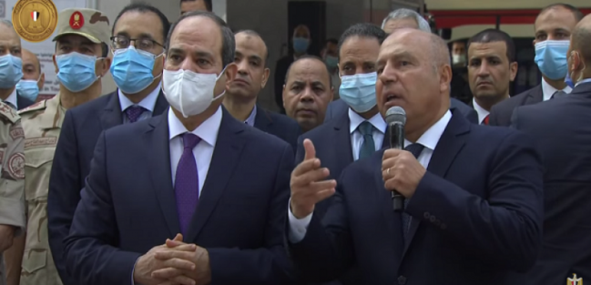 الرئيس السيسي يفتتح محطة عدلي منصور المركزية والقطار الكهربائي