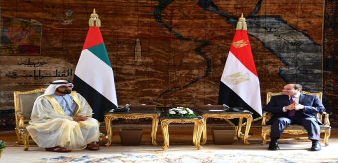 الرئيس السيسي يستقبل نائب رئيس دولة الإمارات العربية المتحدة بقصر الاتحادية