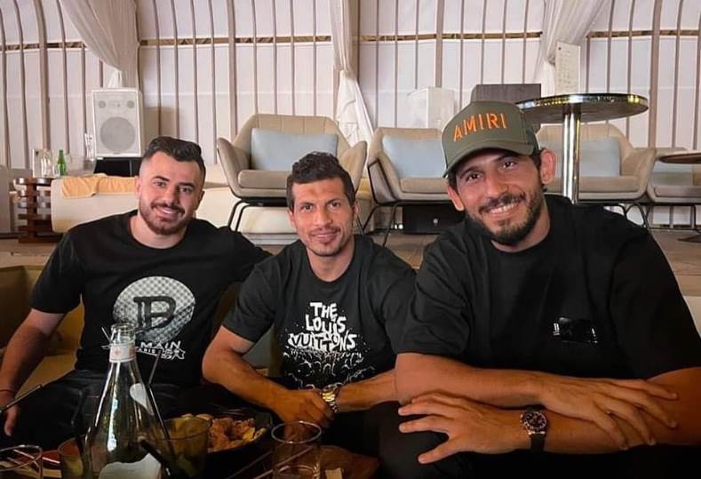 حجازي وطارق حامد يقومان بزيارة الونش في الإمارات