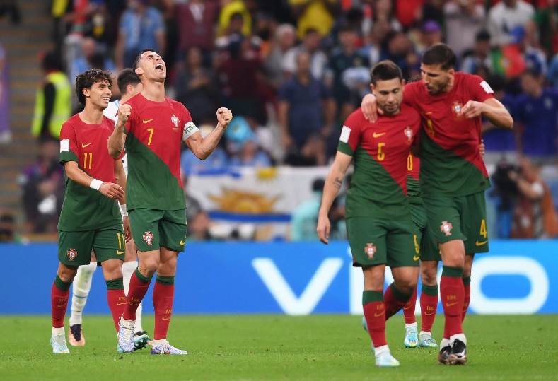 البرتغال تفوز علي أوروجواي 2-0 وتتأهل لدور الـ16 بكأس العالم