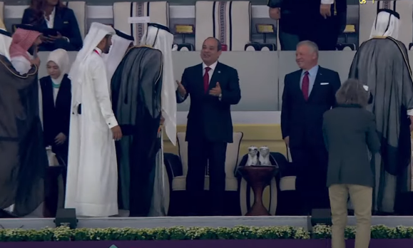 بحضور الرئيس السيسي..أمير قطر يفتتح كأس العالم
