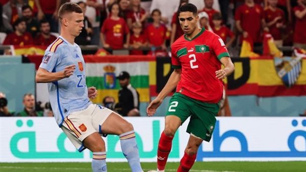 المغرب تتعادل مع إسبانيا سلبياً في الشوط الأول