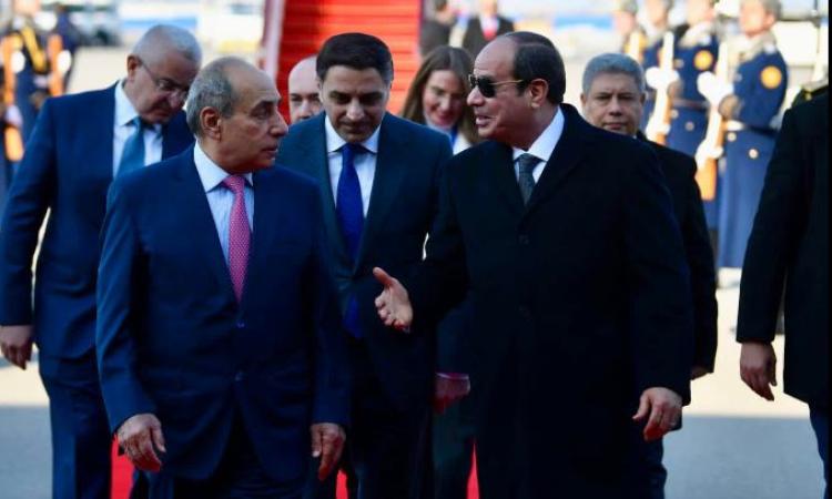 الرئيس السيسي يصل أذربيجان في زيارة رسمية